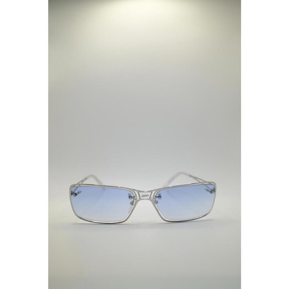 90's Jean Paul Gaultier Titanium Rim Smokey Blue Sunglasses